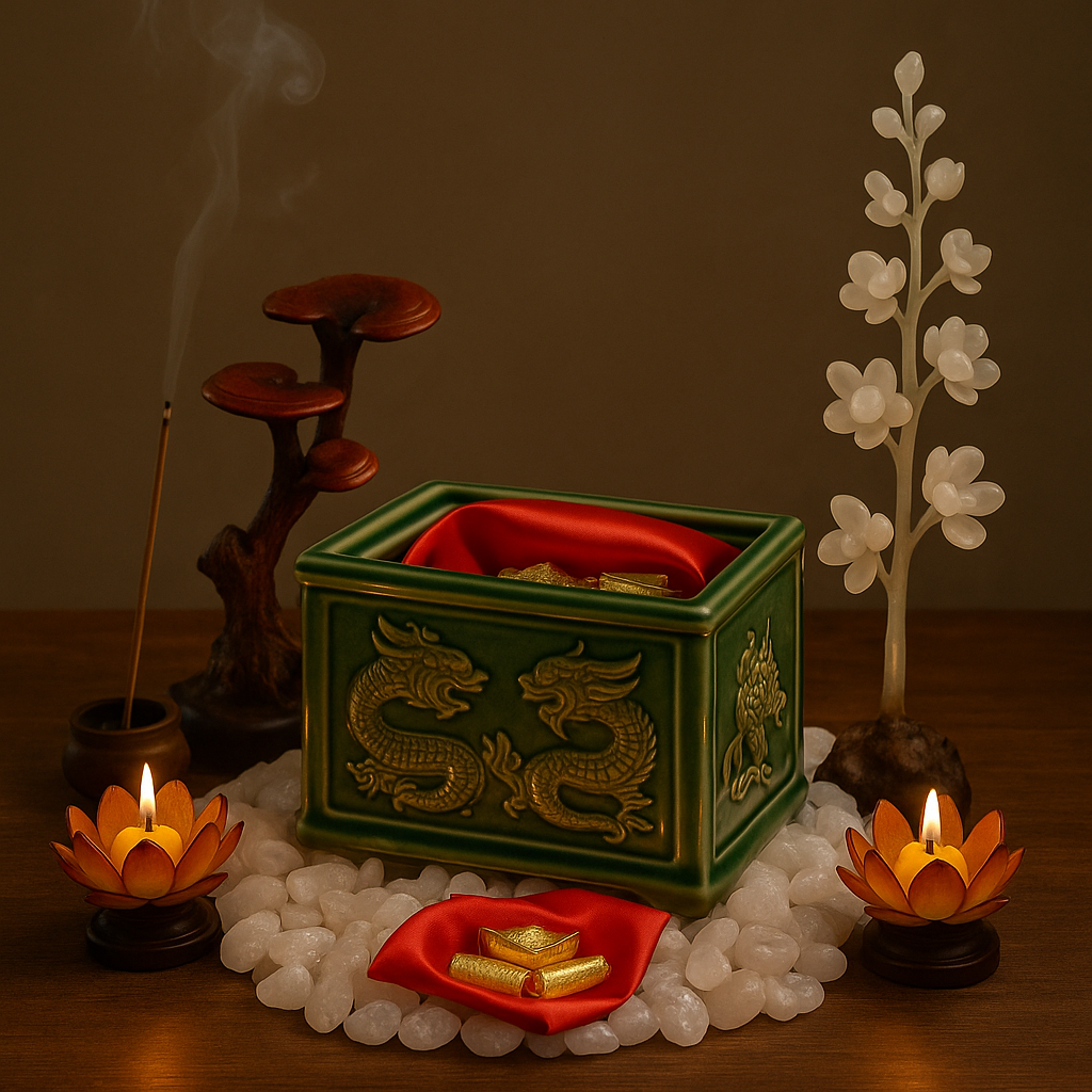 Vật phẩm tâm linh trang trí mộ phần – Hài hòa giữa tín ngưỡng và phong thủy