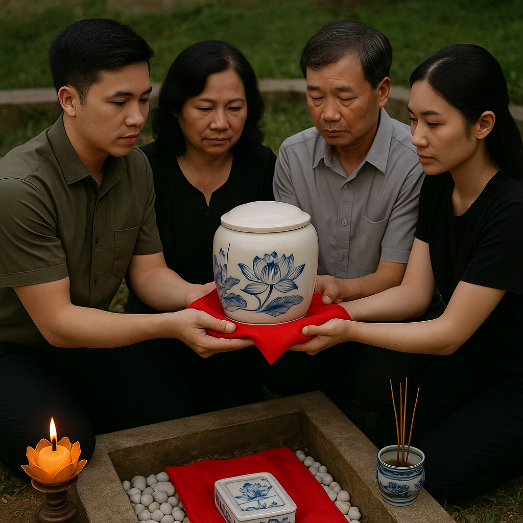 Hành trình trở về – Khi tro cốt được đưa về quê nhà