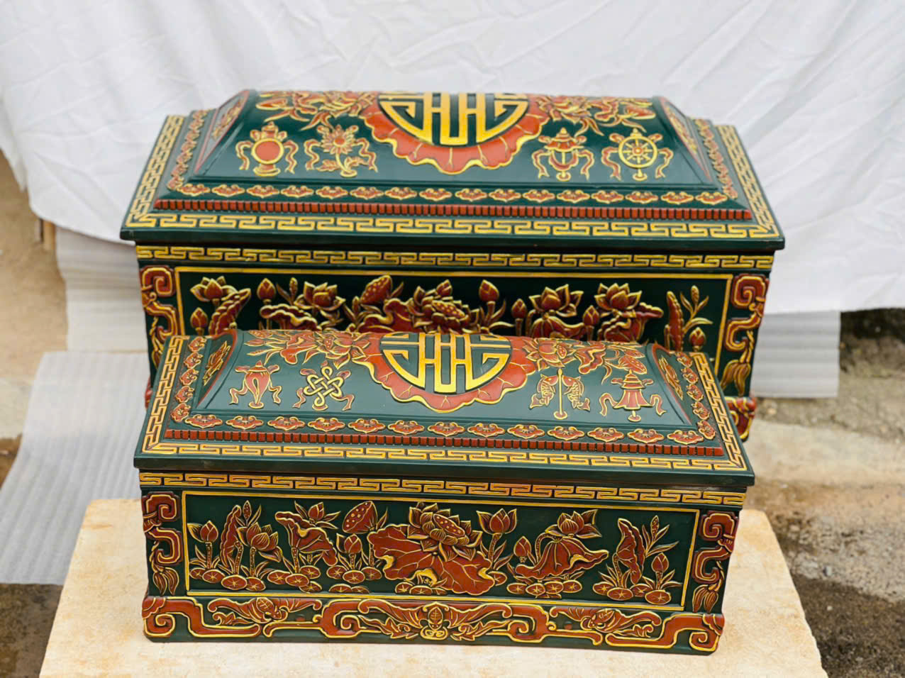 Quách tiểu Liên tâm men ngọc lục bảo – Tinh hoa hội tụ, vẹn tròn hiếu kính