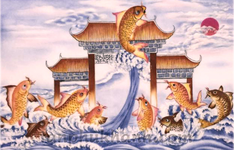 Cá Chép Vượt Vũ Môn Hóa Rồng Và Ý Nghĩa Trong Phong Thủy